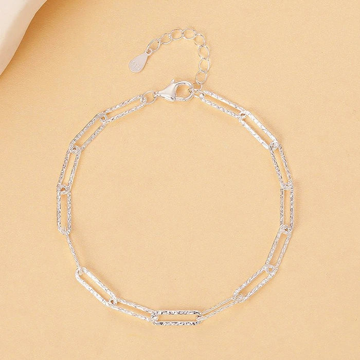 925 Sterling Silver Hollow Heart Bracelets For Women Girls Vintage Korean Design Double Layer Beads Bracelet Party Jewelry Gifts